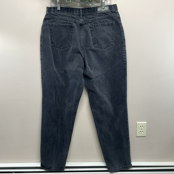 Vintage Gitano High Waisted Mom Jeans Black Wash Denim 18L - Picture 4 of 14